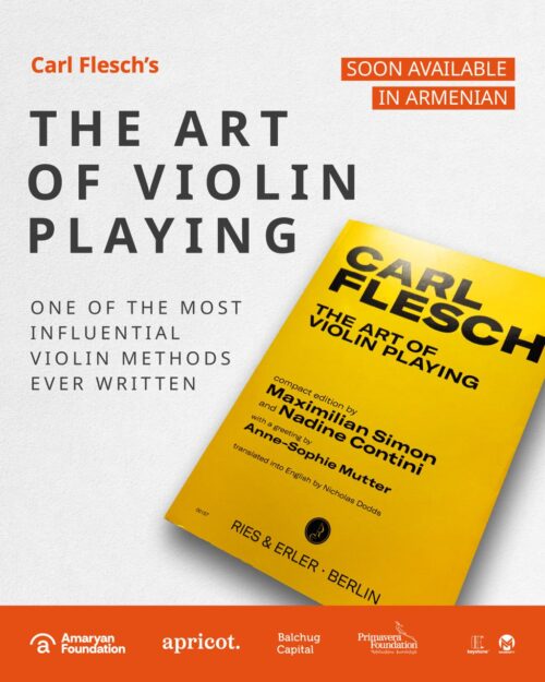 Apricot Capital Supports the Armenian Translation of Carl Flesch’s The Art of Violin Playing